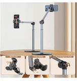 HEAVY DUTY ALUMINUM OVERHEAD 35CM FLEXIBLE 360 ARTICULATING ARM PHONE MOUNT STAND