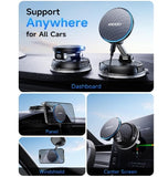ANDERY MAGSAFE ADJUSTABLE 15W FAST WIRELESS CHARGER SUCTION CAR PHONE MOUNT