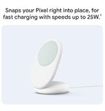 GOOGLE PIXELSNAP 25W QI2 WIRELESS CHARGER AND STAND WHITE