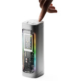 SHARGEEK 300 24000MAH PD3.1 PORTABLE CHARGER WITH SMART DISPLAY GRAY/TRANSPARENT