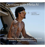 OAKLEY META HSTN SMART GLASSES BROWN SMOKE/PRIZM DEEP WATER POLARIZED