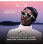 RAY-BAN META - WAYFARER (GEN2) LARGE MATTE BLACK/POLARIZED GRADIENT GRAPHITE