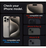 IPHONE 15 PRO MAX PREMIUM TEMPERED GLASS SCREEN PROTECTOR 2PK | SPIGEN