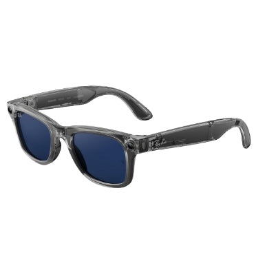 RAY-BAN META - WAYFARER (GEN2) REGULAR SHINY TRANSPARENT GREY/TRANSITIONS SAPPHIRE LIMITED EDITION