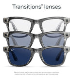 RAY-BAN META - WAYFARER (GEN2) REGULAR SHINY TRANSPARENT GREY/TRANSITIONS SAPPHIRE LIMITED EDITION