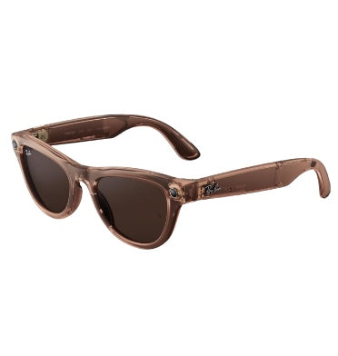 RAY-BAN META - SKYLER (GEN2) REGULAR SHINY TRANSPARENT PEACH/TRANSITIONS BROWN LIMITED EDITION