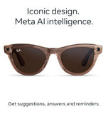 RAY-BAN META - SKYLER (GEN2) REGULAR SHINY TRANSPARENT PEACH/TRANSITIONS BROWN LIMITED EDITION