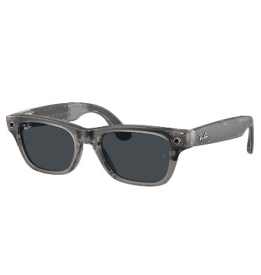 RAY-BAN META - BLAYZER OPTICS (GEN2) LARGE MATTE TRANSPARENT ICE GREY/TRANSITIONS GREY