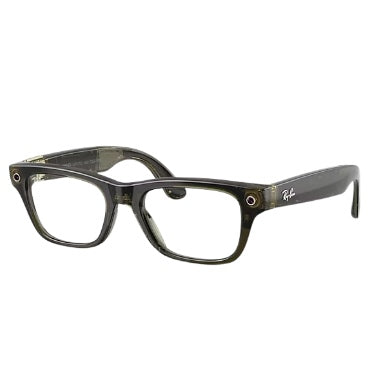 RAY-BAN META - BLAYZER OPTICS (GEN2) LARGE SHINY TRANSPARENT DARK OLIVE/UV CLEAR