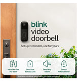 BLINK VIDEO WIRELESS DOORBELL GEN2 ADD-ON BLACK