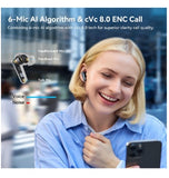 EARFUN AIR PRO 4 ADAPTIVE HYBRID NOISE CANCELING WIRELESS EARBUDS BLACK