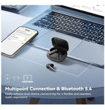 EARFUN AIR PRO 4 ADAPTIVE HYBRID NOISE CANCELING WIRELESS EARBUDS BLACK