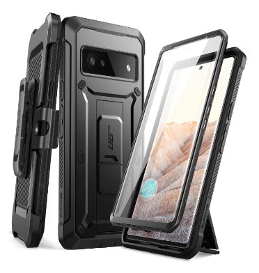 GOOGLE PIXEL 7A FULL BODY RUGGED PROTECTIVE CASE BLACK | SUPCASE