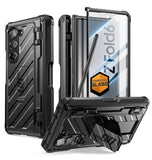 SAMSUNG GALAXY Z FOLD 6 FULL BODY RUGGED PROTECTIVE CASE WITH S PEN SLOT BLACK | SUPCASE