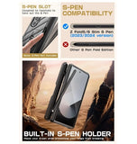 SAMSUNG GALAXY Z FOLD 6 FULL BODY RUGGED PROTECTIVE CASE WITH S PEN SLOT BLACK | SUPCASE