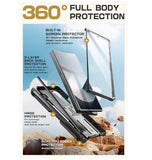 SAMSUNG GALAXY Z FOLD 6 FULL BODY RUGGED PROTECTIVE CASE WITH S PEN SLOT BLACK | SUPCASE