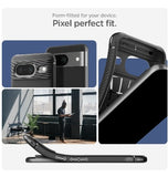 GOOGLE PIXEL 8 PREMIUM RUGGED ARMOR CASE BLACK | SPIGEN