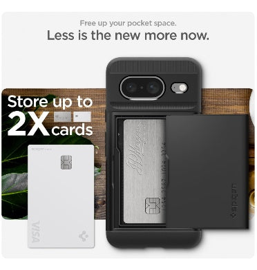 GOOGLE PIXEL PREMIUM SLIM ARMOR CARD CASE BLACK SPIGEN – ZEEK