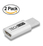 USB-C TO MICRO USB ADAPTER 2PK WHITE | TECHMATTE
