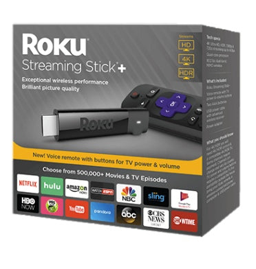 ROKU STREAMING STICK+ 4K/HDR MEDIA PLAYER 3810R (2017)