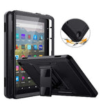 AMAZON FIRE HD 8" PLUS TABLET (2020) FULL BODY RUGGED PROTECTIVE CASE BLACK | MOKO