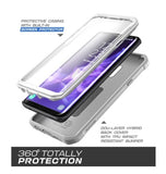 SAMSUNG GALAXY S9+ FULL BODY RUGGED PROTECTIVE CASE WITH SCREEN PROTECTOR WHITE | SUPCASE