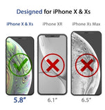 IPHONE XS TEMPERED SCREEN PROTECTOR DOME GLASS | WHITESTONE