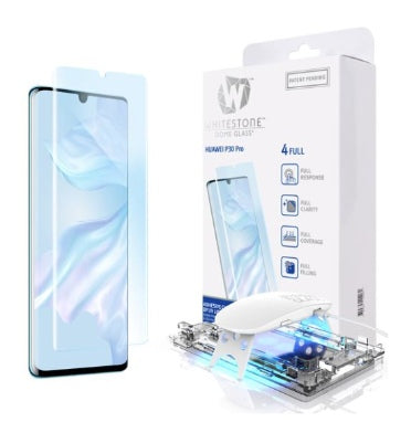 HUAWEI P30 PRO TEMPERED SCREEN PROTECTOR 3D CURVED DOME GLASS | WHITESTONE