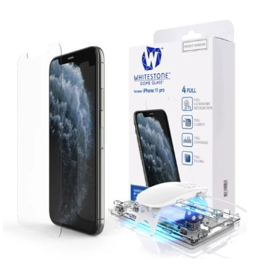 IPHONE 11 PRO TEMPERED SCREEN PROTECTOR 3D CURVED DOME GLASS | WHITESTONE