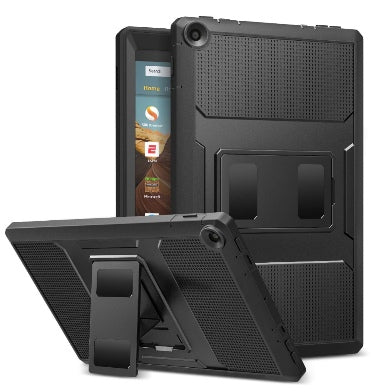 AMAZON FIRE HD 10" TABLET (2019) FULL BODY RUGGED PROTECTIVE CASE BLACK | MOKO