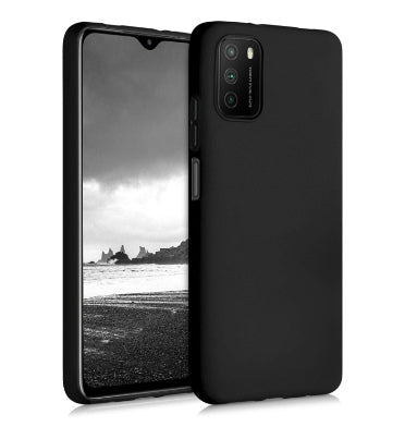 XIAOMI POCO M3 PREMIUM SOFT FLEXIBLE TPU CASE MATTE BLACK | KWMOBILE