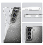 SAMSUNG GALAXY S21+ PREMIUM SLIM LIQUID CRYSTAL GLITTER CASE CLEAR | SPIGEN