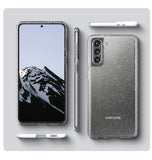 SAMSUNG GALAXY S21+ PREMIUM SLIM LIQUID CRYSTAL GLITTER CASE CLEAR | SPIGEN