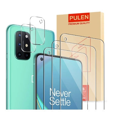 ONEPLUS 8T PREMIUM TEMPERED GLASS SCREEN AND CAMERA LENS PROTECTOR 5PK | PULEN