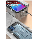 IPHONE 12 PRO MAX FULL BODY RUGGED PROTECTIVE CASE WITH SCREEN PROTECTOR CERULEAN | SUPCASE