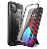 IPHONE 12 PRO MAX FULL BODY RUGGED PROTECTIVE CASE WITH SCREEN PROTECTOR BLACK | SUPCASE