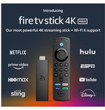 AMAZON FIRE TV STICK 4K MAX (2021) STREAMING MEDIA PLAYER