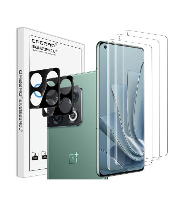 ONEPLUS 10 PRO PREMIUM FILM SCREEN PROTECTOR AND GLASS LENS PROTECTOR 5PK | ORZERO