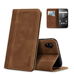 SONY XPERIA 1 IV PREMIUM PU LEATHER WALLET FLIP CASE WITH CARD SLOT BROWN
