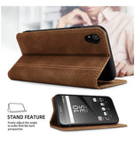 SONY XPERIA 1 IV PREMIUM PU LEATHER WALLET FLIP CASE WITH CARD SLOT BROWN