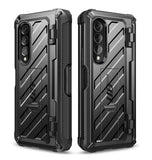 SAMSUNG GALAXY Z FOLD 4 FULL BODY RUGGED PROTECTIVE CASE WITH S PEN SLOT BLACK | SUPCASE