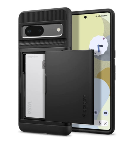 GOOGLE PIXEL PREMIUM SLIM ARMOR CARD CASE BLACK SPIGEN – ZEEK