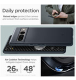 GOOGLE PIXEL 7 PRO PREMIUM SLIM THIN FIT CASE METAL SLATE | SPIGEN