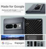 GOOGLE PIXEL 7 PRO PREMIUM SLIM THIN FIT CASE METAL SLATE | SPIGEN