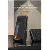 GOOGLE PIXEL 7 PRO PREMIUM RUGGED DAMDA GLIDE CARD CASE BLACK | VRS DESIGN