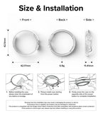 GOOGLE PIXEL WATCH PREMIUM SLIM PROTECTIVE CASE CLEAR 2PK | RINGE