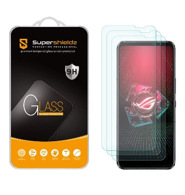 ASUS ROG PHONE 6 PREMIUM TEMPERED GLASS SCREEN PROTECTOR 3PK | SUPERSHIELDZ